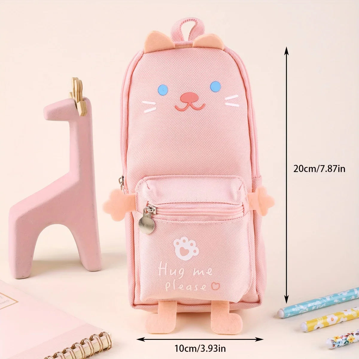 Mini Pencil Case Cute Animal Design Canvas School Box