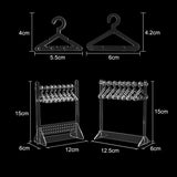 Desktop Acrylic Earring Display Stand Jewelry Display 8Pcs Mini Hangers