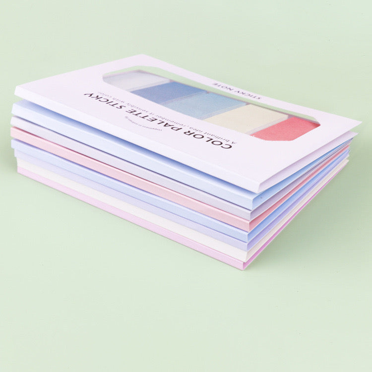 100 Piece Gradient Sticky Notes with Cover Colorful Memo Notepad for Office, School & Journaling