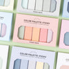 100 Piece Gradient Sticky Notes with Cover Colorful Memo Notepad for Office, School & Journaling