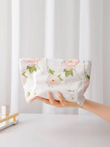 INS Floral Bowknot Cosmetic Bag Travel Clutch & Menstrual Storage Pouch for Women