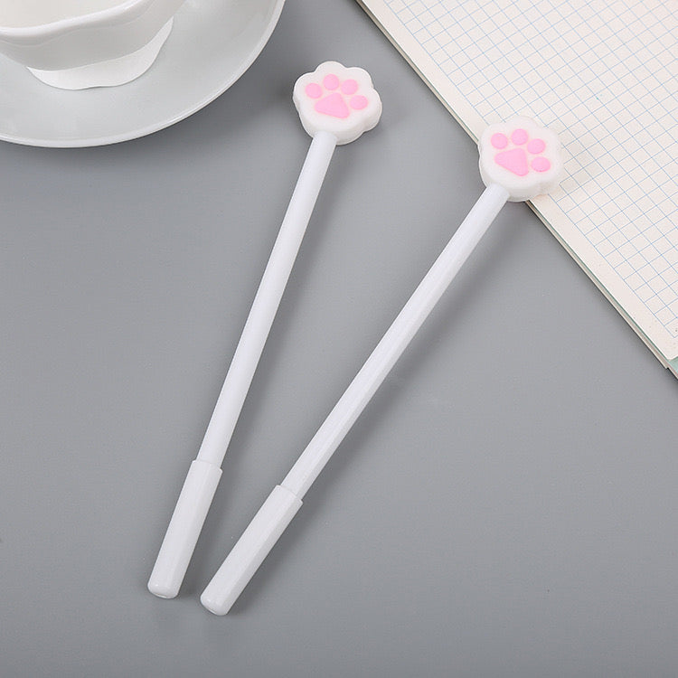 Creative Cartoon Cat Claw Gel Pen Cute Black Ink Stationery Pen for Students Smooth Writing & Practical Design