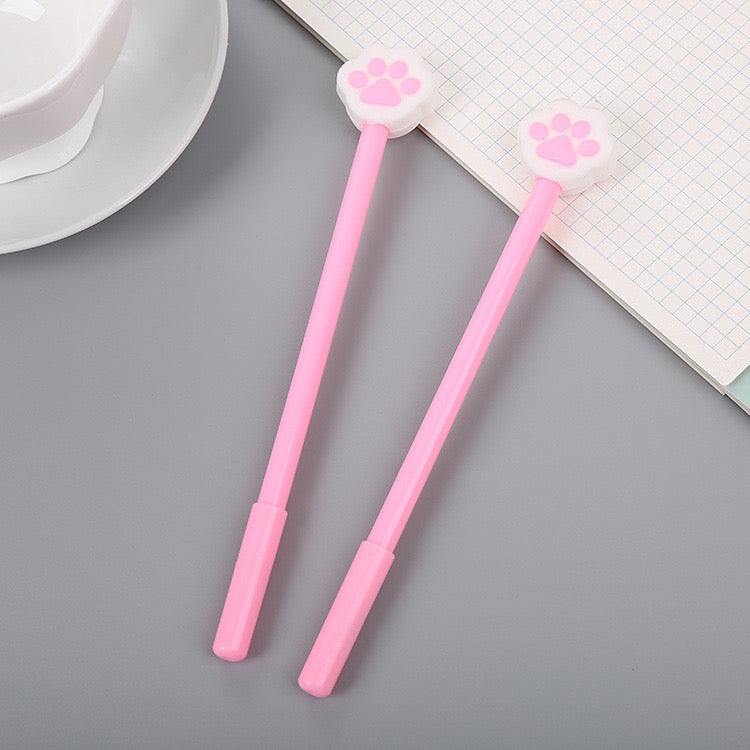 Creative Cartoon Cat Claw Gel Pen Cute Black Ink Stationery Pen for Students Smooth Writing & Practical Design