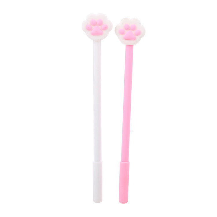 Creative Cartoon Cat Claw Gel Pen Cute Black Ink Stationery Pen for Students Smooth Writing & Practical Design