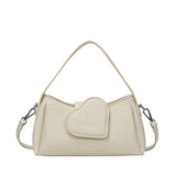 Cute Heart Patch Mini Shoulder Bag for Women Stylish Crossbody Handbag SparkelsSparkels