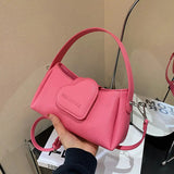 Cute Heart Patch Mini Shoulder Bag for Women Stylish Crossbody Handbag SparkelsSparkels