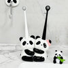 Cute Panda Couple Toothbrush Holder Ceramic Bathroom Counter Organizer for Kids & Family SparkelsSparkels