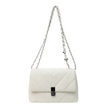 Luxury Quilted Chain Shoulder Bag for Women Elegant Lock Flap Crossbody & Evening Purse SparkelsSparkels