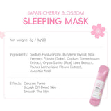 20ps Cherry Blossom Sleeping Mask Brightening, Firming & Moisturizing Night Gel (3g x 20 Sachets) SparkelsSparkels