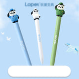 Kawaii Panda Soldier Twist Gel Pen 0.5mm Black Ink Cute Military Panda Pen