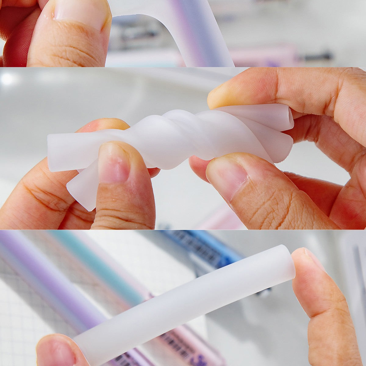 Pastel Liquid Gel Pen 0.5mm Ultra Smooth Soft Grip Writing Pen