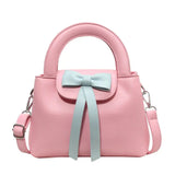 Cute Bow Top Handle Mini Handbag for Women Elegant Crossbody Shoulder Bag SparkelsSparkels