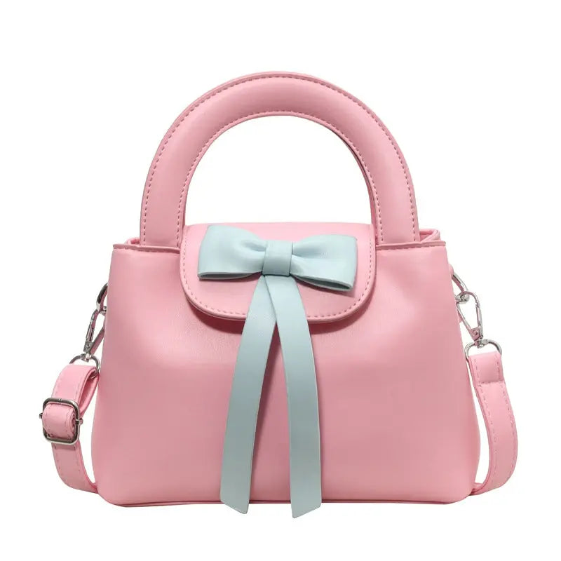 Cute Bow Top Handle Mini Handbag for Women Elegant Crossbody Shoulder Bag SparkelsSparkels
