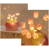 Tulip Flower LED Night Light Soft Warm Glow Mini Table Lamp Aesthetic Bedside Decor & Gift