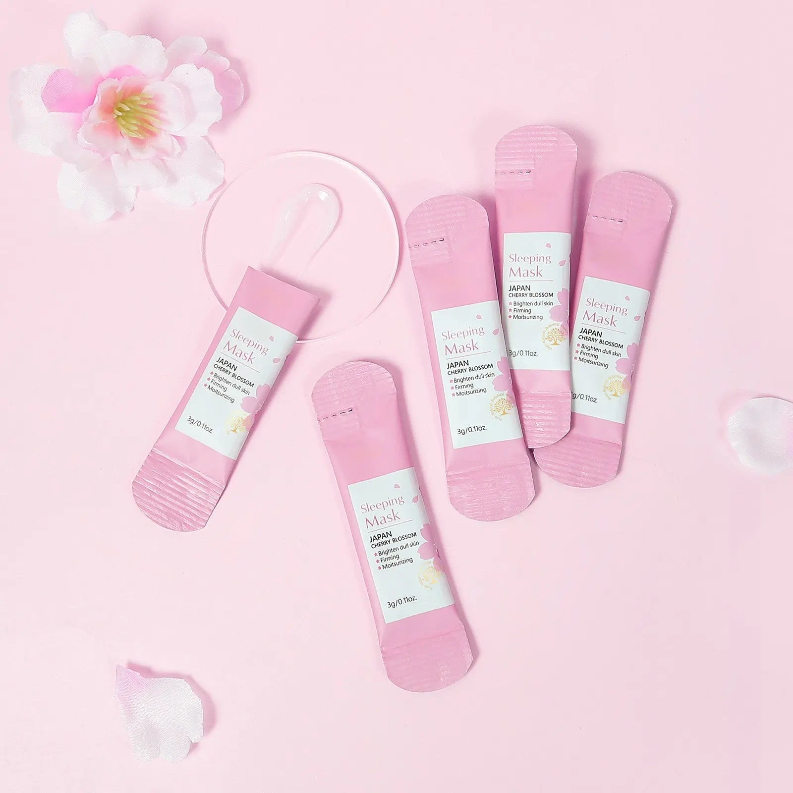 20ps Cherry Blossom Sleeping Mask Brightening, Firming & Moisturizing Night Gel (3g x 20 Sachets) SparkelsSparkels