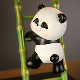 Cute Panda Family Decorative Storage Tray & Candy Holder Resin Home Decor Organizer for Living Room, Entryway & Office