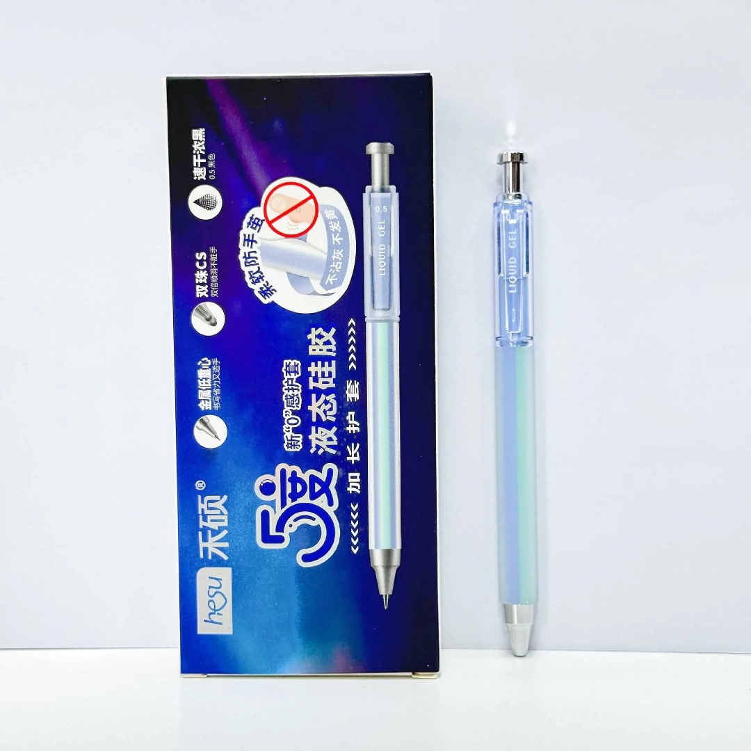 Pastel Liquid Gel Pen 0.5mm Ultra Smooth Soft Grip Writing Pen