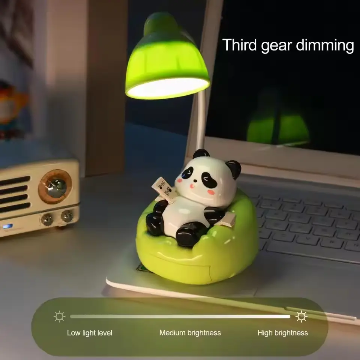 Cute Panda LED Desk Lamp Rechargeable Night Light & Study Table Lamp for Kids SparkelsSparkels