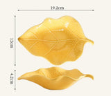 Vintage Flower Tea Cup & Leaf Saucer Set Handcrafted Ceramic Coffee Mug 280ml SparkelsSparkels