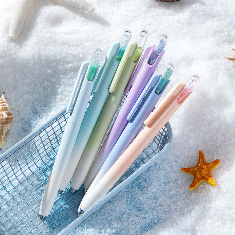 Kawaii Drift Bottle Gel Pens Pastel Writing Pens 0.5mm Fine Tip