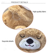 Breathing Otter Sleep and Playmate Otter Musical Stuffed Baby Plush Toy with Light Sound