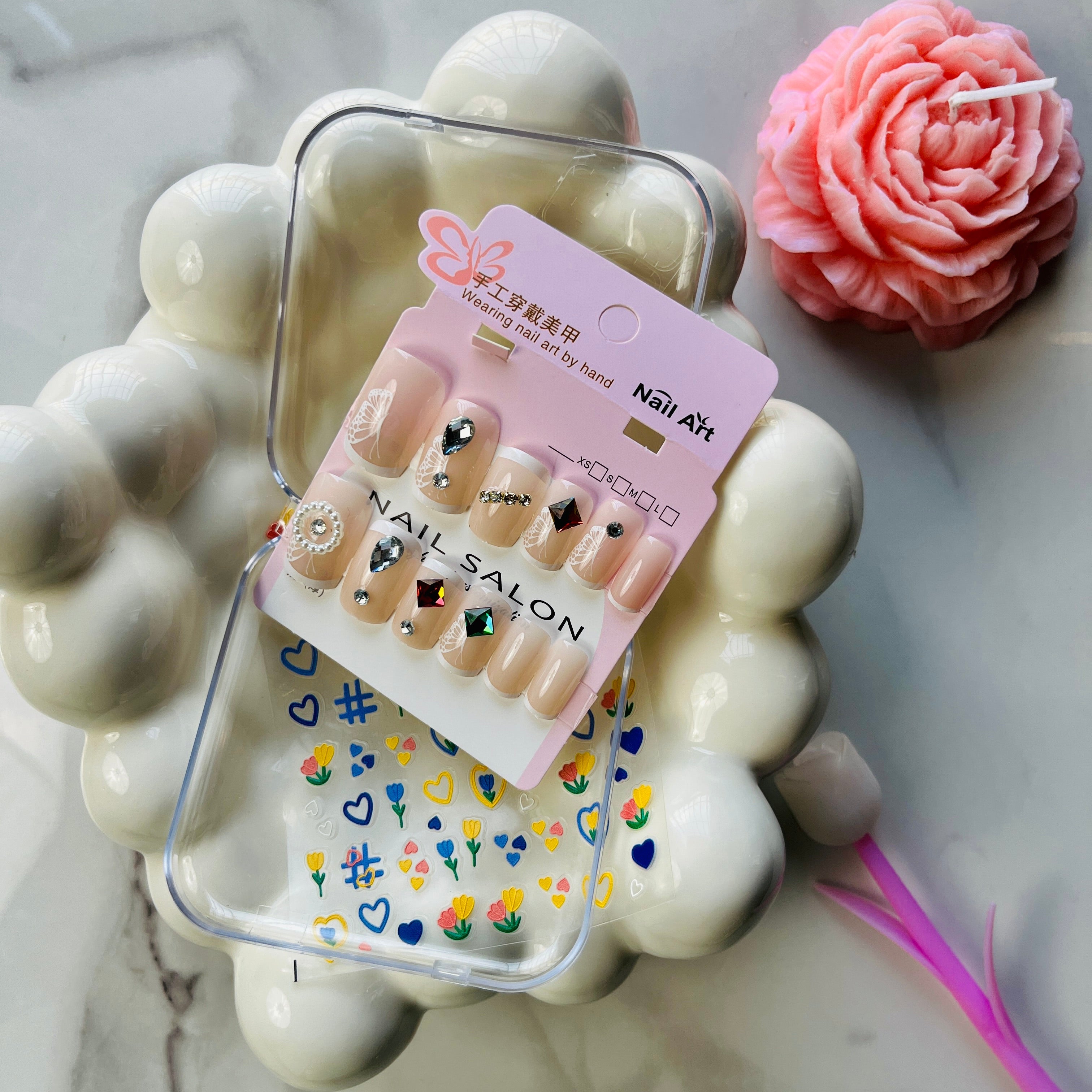 Handmade Press On Nail Art Set