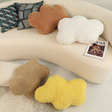 Cloud Shaped Plush Pillow Nordic Style Soft Decorative Cushion for Living Room & Bedroom