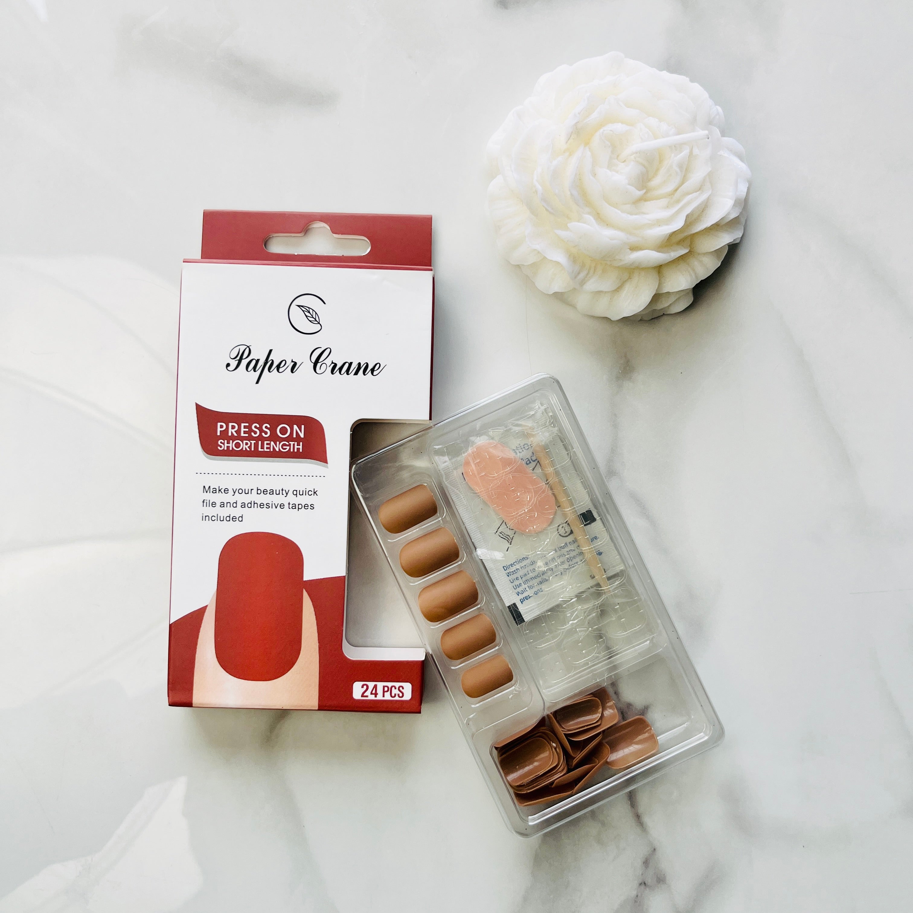 Plain Matte Press-On Nails for Girls