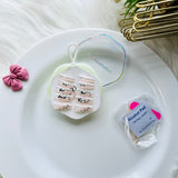 Glossy Ombre French Tip Press On Nails Rhinestone Acrylic Stick On Nails for Women & Girls