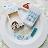 Crystal & Glitter Design Toe Nail Art Set