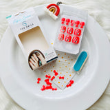 Crystal & Glitter Design Toe Nail Art Set