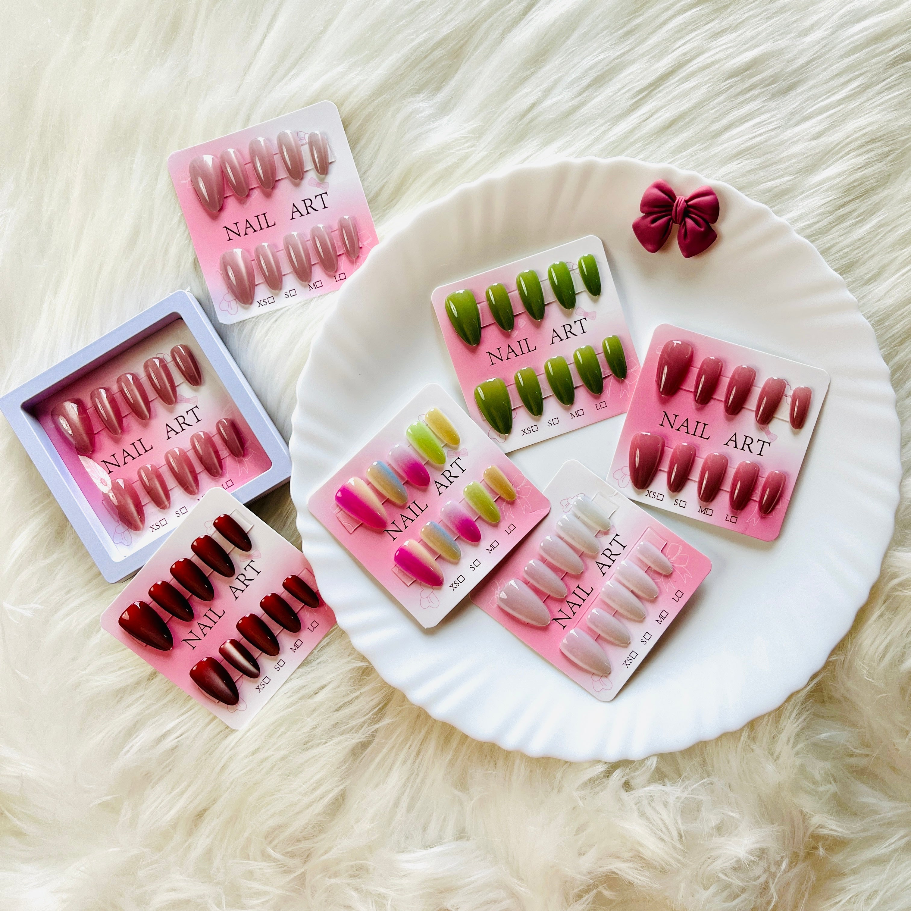 Cute & Shiny Nail Stickers for Girls Fun and Trendy Designs