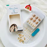 Crystal & Glitter Design Toe Nail Art Set