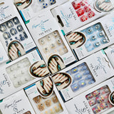 Crystal & Glitter Design Toe Nail Art Set