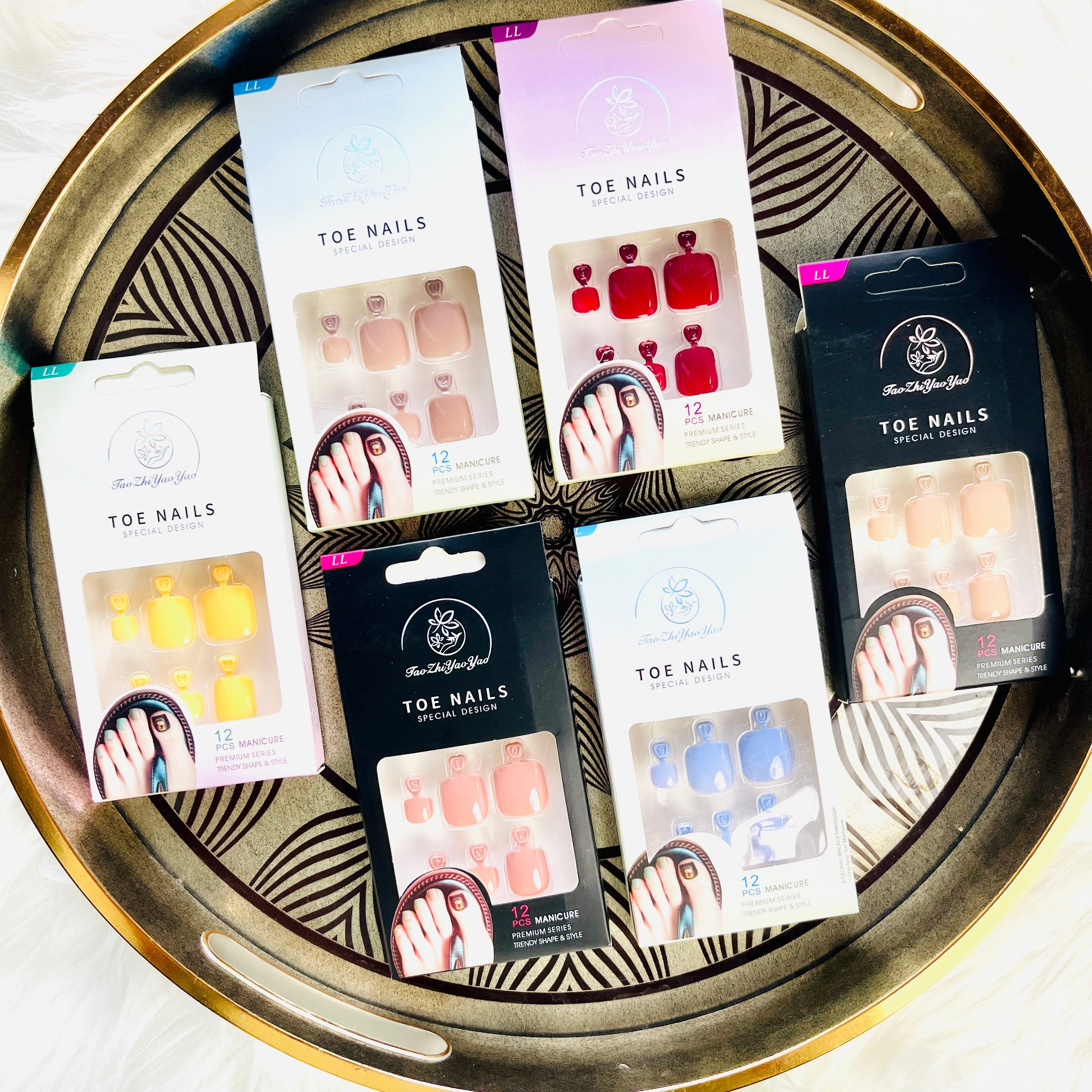 Solid Color Toenail Stickers Easy Self Adhesive Nail Wraps