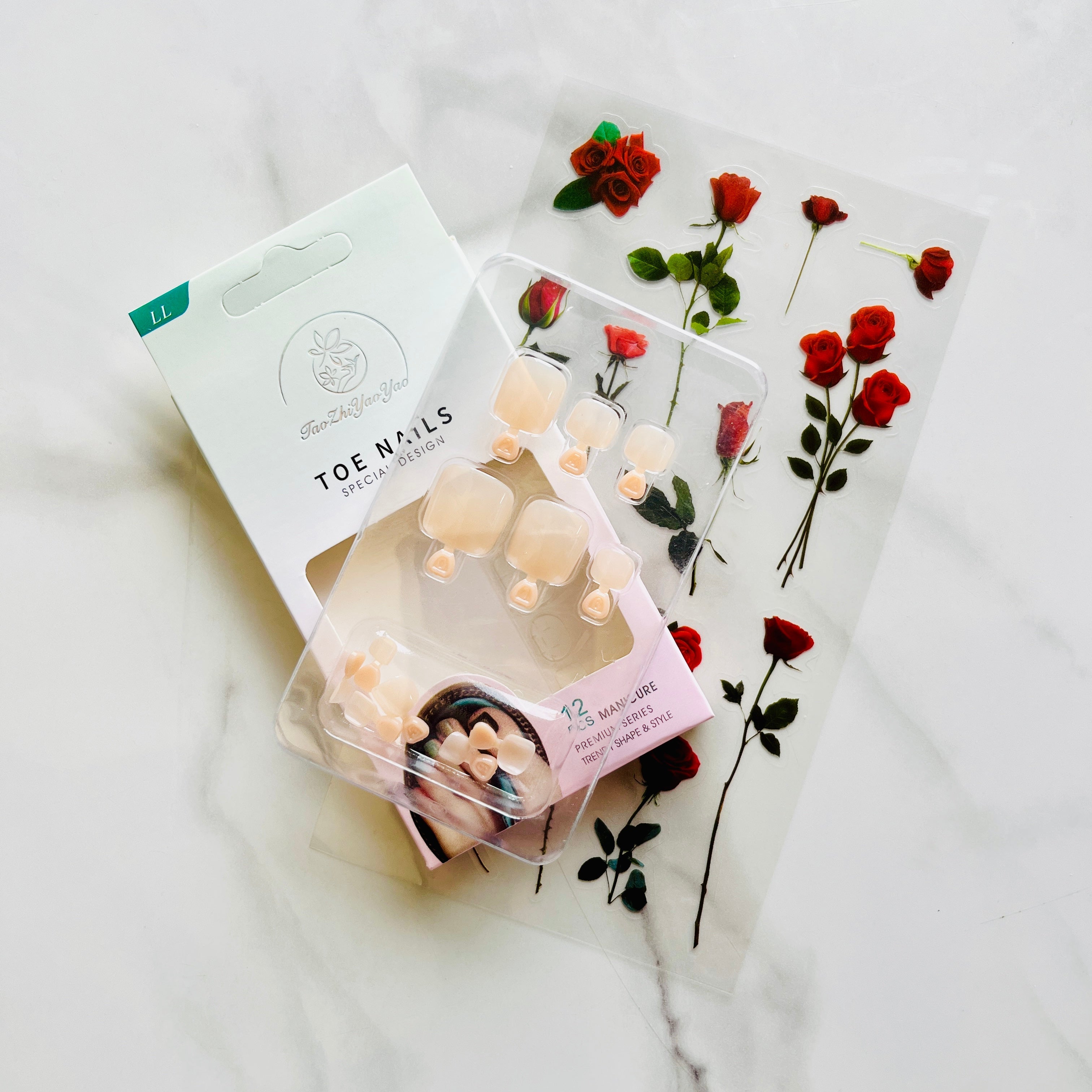 Solid Color Toenail Stickers Easy Self Adhesive Nail Wraps