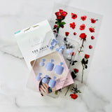 Solid Color Toenail Stickers Easy Self Adhesive Nail Wraps