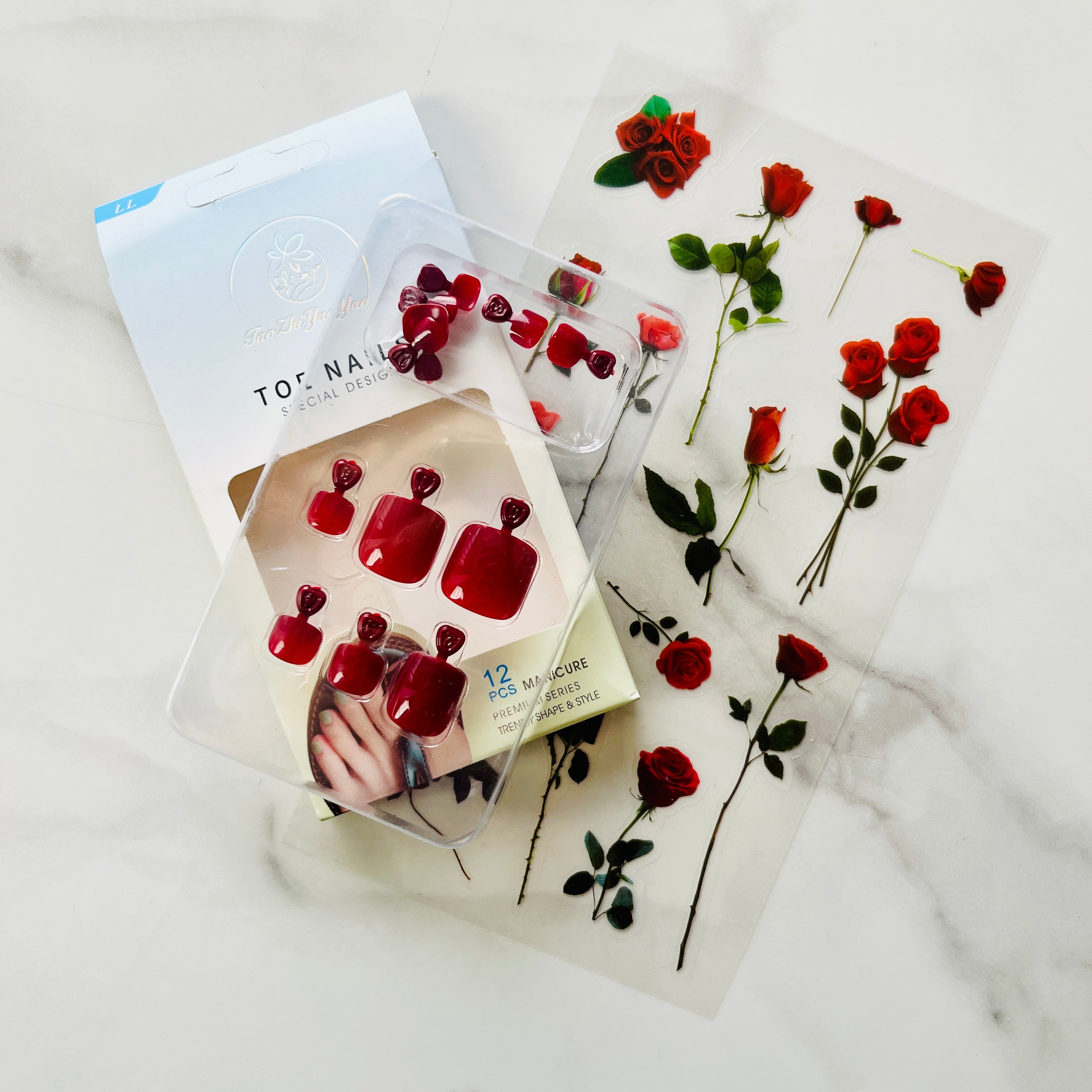 Solid Color Toenail Stickers Easy Self Adhesive Nail Wraps