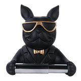 Cartoon Dog Wall Mounted Tissue Holder Creative Paper Roll Dispenser for Bathroom, Kitchen & Living Room Decor