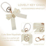 Stanley Cup Accessories Set Flower Straw Cap Butterfly Knot Pearl Chain Keychain Silicone Handle & Hanging Rope Aesthetic Cup Cover Kit