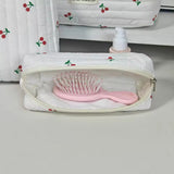 Cherry Design Travel Cosmetic Bag Large Capacity Portable Wash Bag