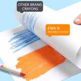 Washable Oil Painting Crayon Stick Set 12/24/36/48 Colors Safe No-Mess Kids Art Crayons