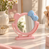 Cute Bear Ear Bow Rotating Vanity Mirror