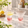 Pack Of 2 Luxury Crystal Cut Glass Dessert Bowls
