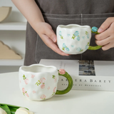 Hand Painted Floral Blossom Garden Ceramic Mug