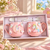 Cute 3D Unicorn Ceramic Mug Gift Set