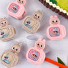 Cute Fuzzy Cartoon TV Pencil Sharpener Kawaii Soft Plush Texture Sharpener for Kids & Students