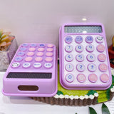 Cute Panda Solar Calculator Pastel Button Cute Desk Calculator for School & Office
