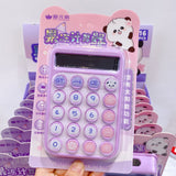 Cute Panda Solar Calculator Pastel Button Cute Desk Calculator for School & Office