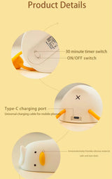 Silicone Duck Shape Touch Led Lamp & Mobile Holder